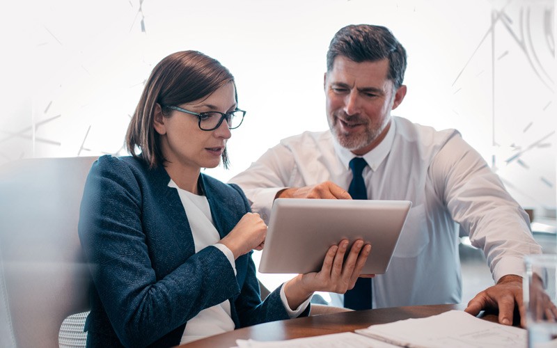 Business professionals meeting