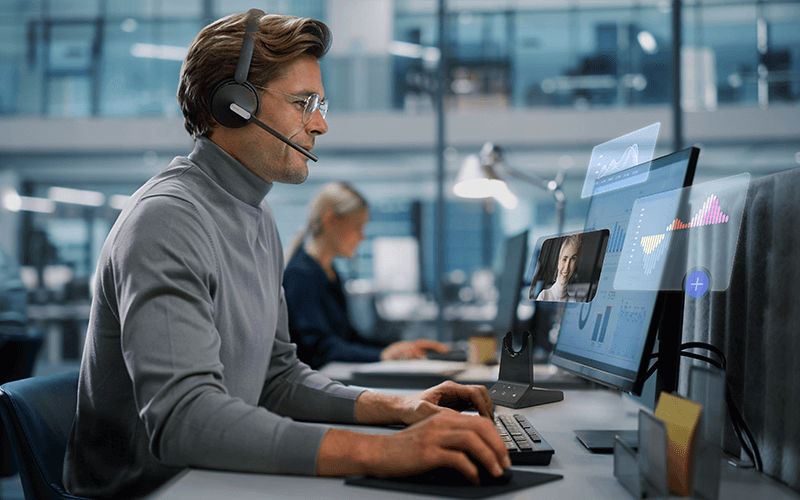 Man working at the office 