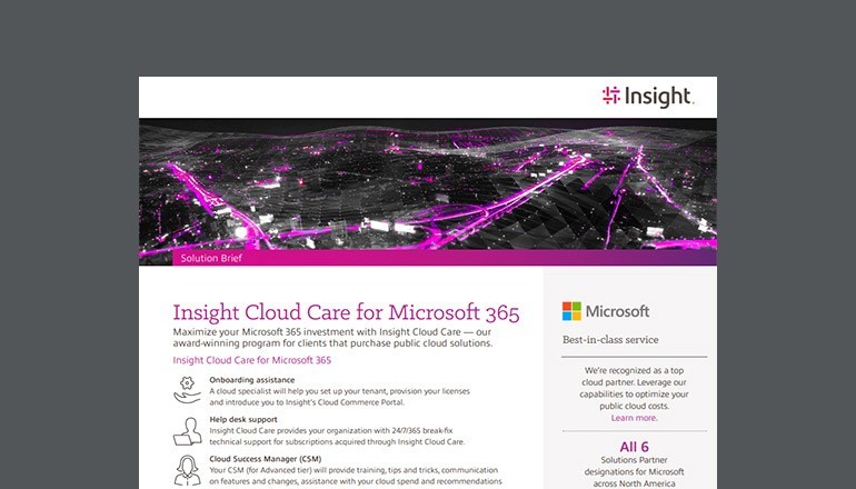InsightCloud Care for Microsoft 365 InsightCloud Care for Microsoft 365
